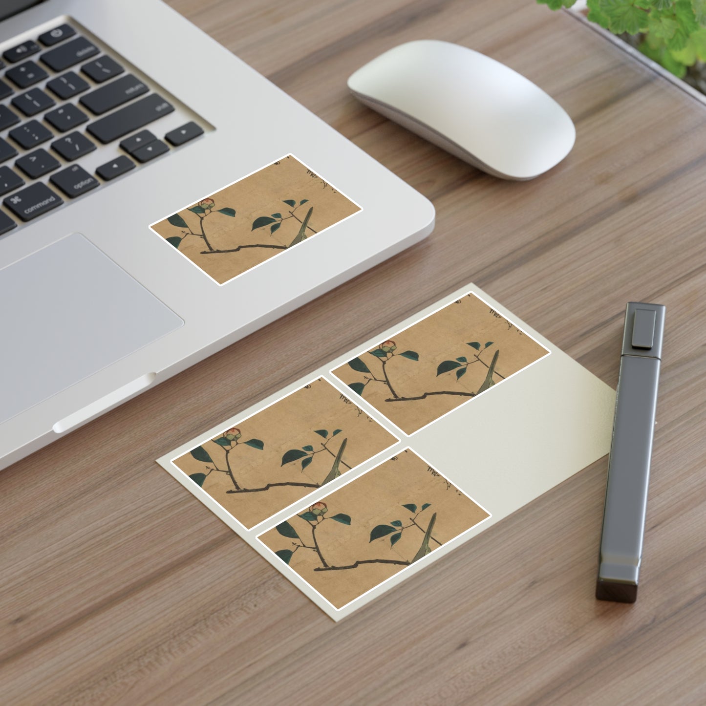 Utagawa Hiroshige - Tsubaki ni uguisu, Ando Hiroshige Laminated UV Protective Vinyl Stickers