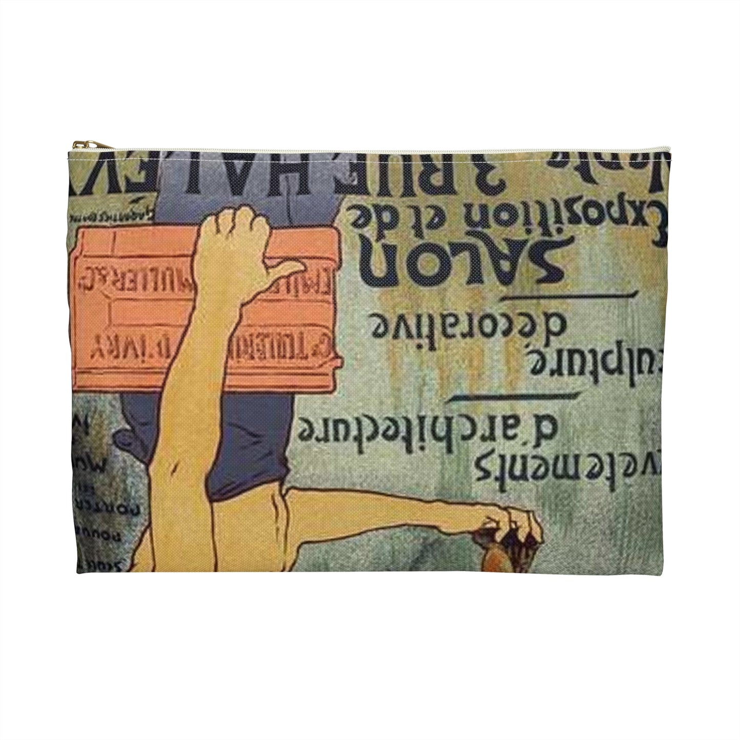 Affiche pour la "Grande Tuilerie d'Ivry" (Usine Émile Muller). Large Organizer Pouch with Black Zipper