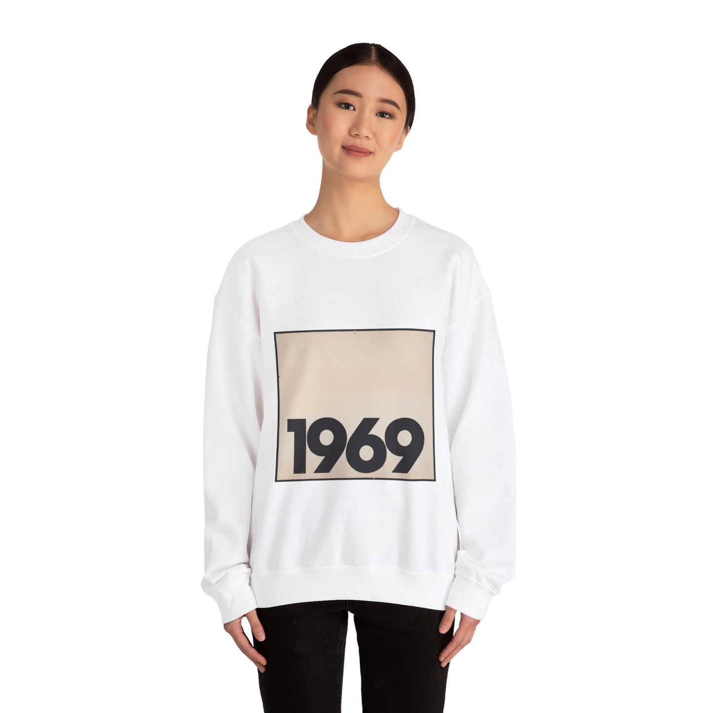 1969 - Print, Library of Congress collection White Heavy Blend Adult Crew Neck SweatShirt