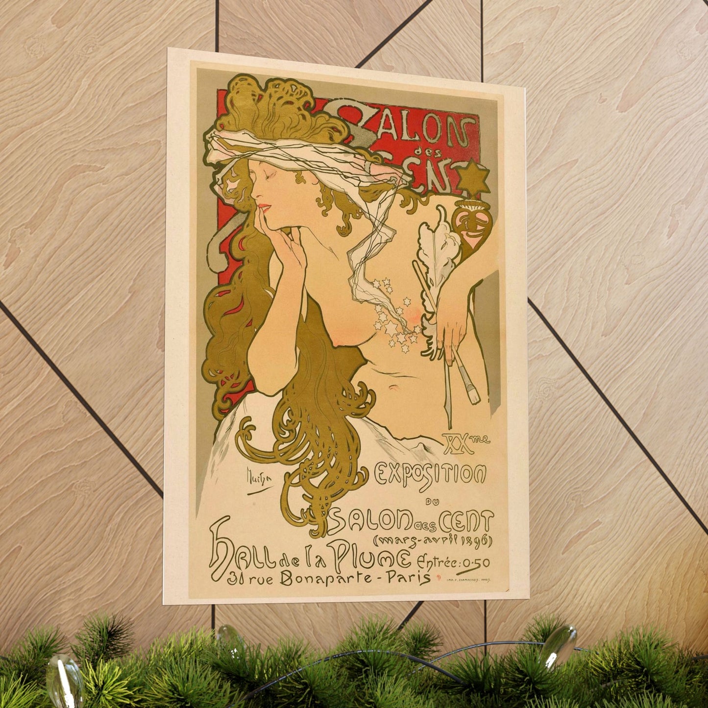 Salon des Cent (20) - mars 1896 High Quality Matte Wall Art Poster for Home, Office, Classroom