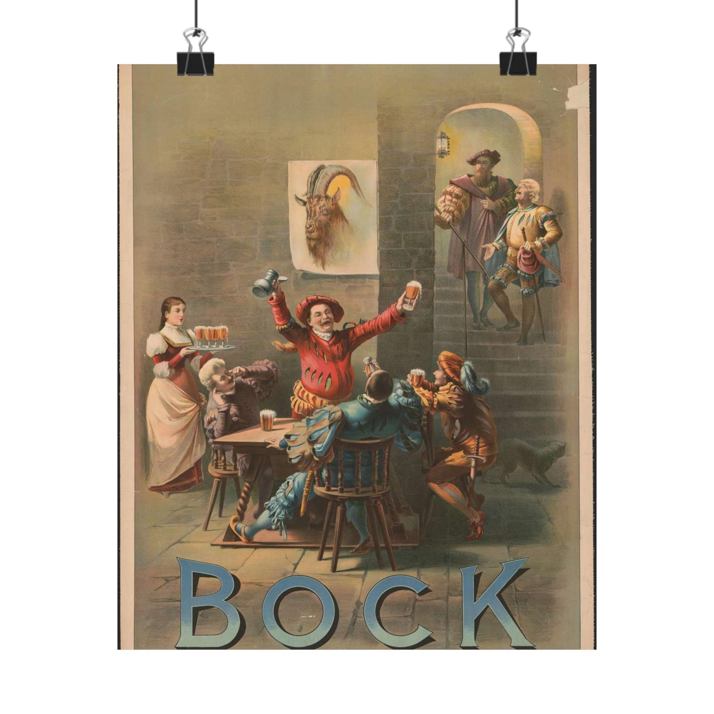 Bock, "Auerbach's keller" - Print, Library of Congress collection High Quality Matte Wall Art Poster for Home, Office, Classroom