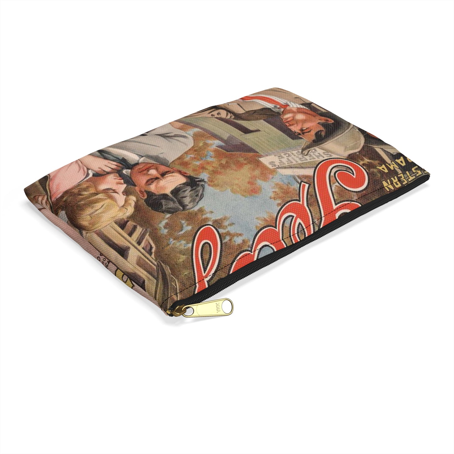 Why the sheriff is a bachelor The fragile reward of duty. Large Organizer Pouch with Black Zipper