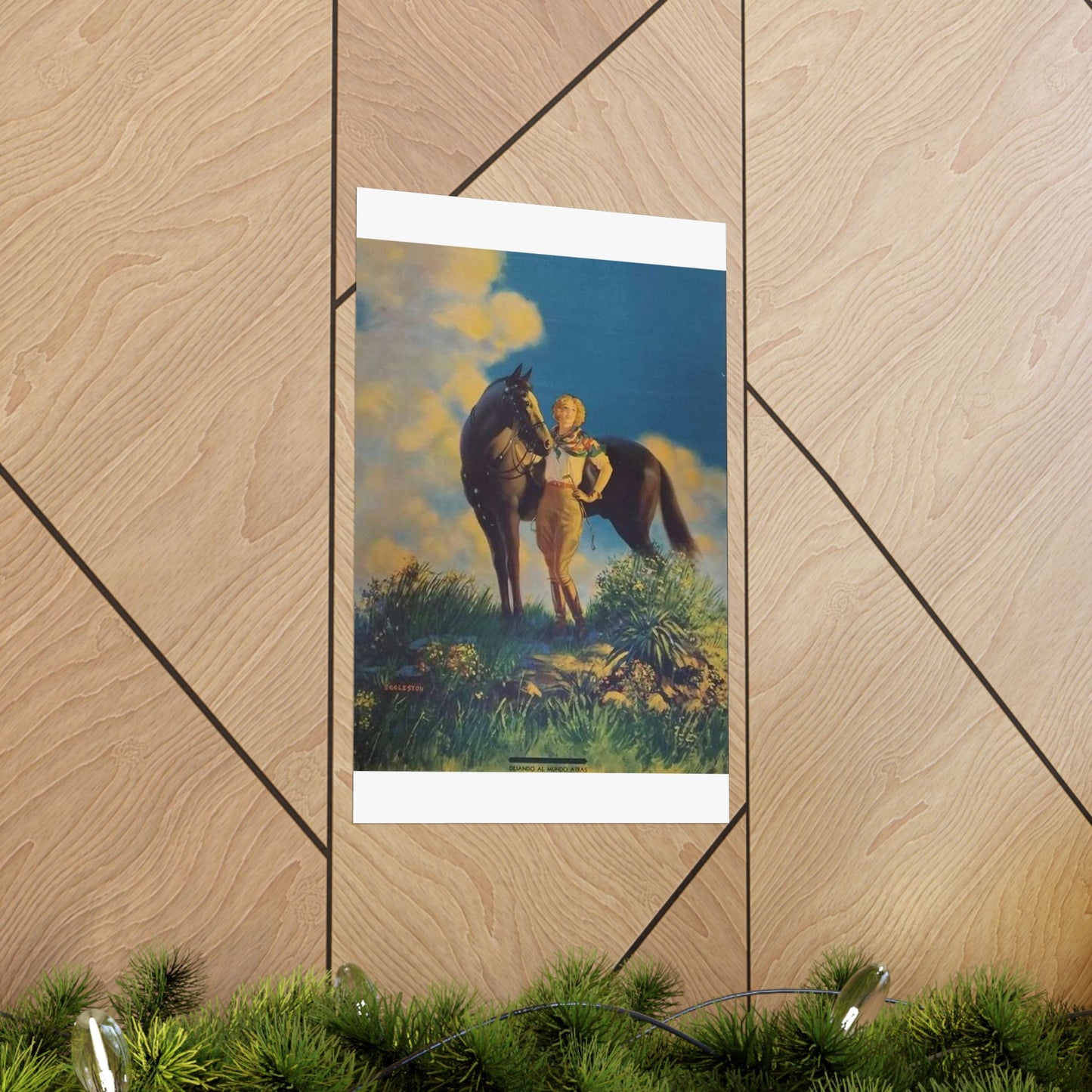 Top of the World, or, Dejando al Munro Atras, painting by Edward Mason Eggleston High Quality Matte Wall Art Poster for Home, Office, Classroom