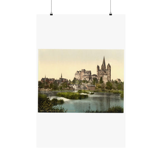 [Castle and cathedral, Limburg (i.e., Limburg an der Lahn), Hesse-Nassau, Germany] High Quality Matte Wall Art Poster for Home, Office, Classroom