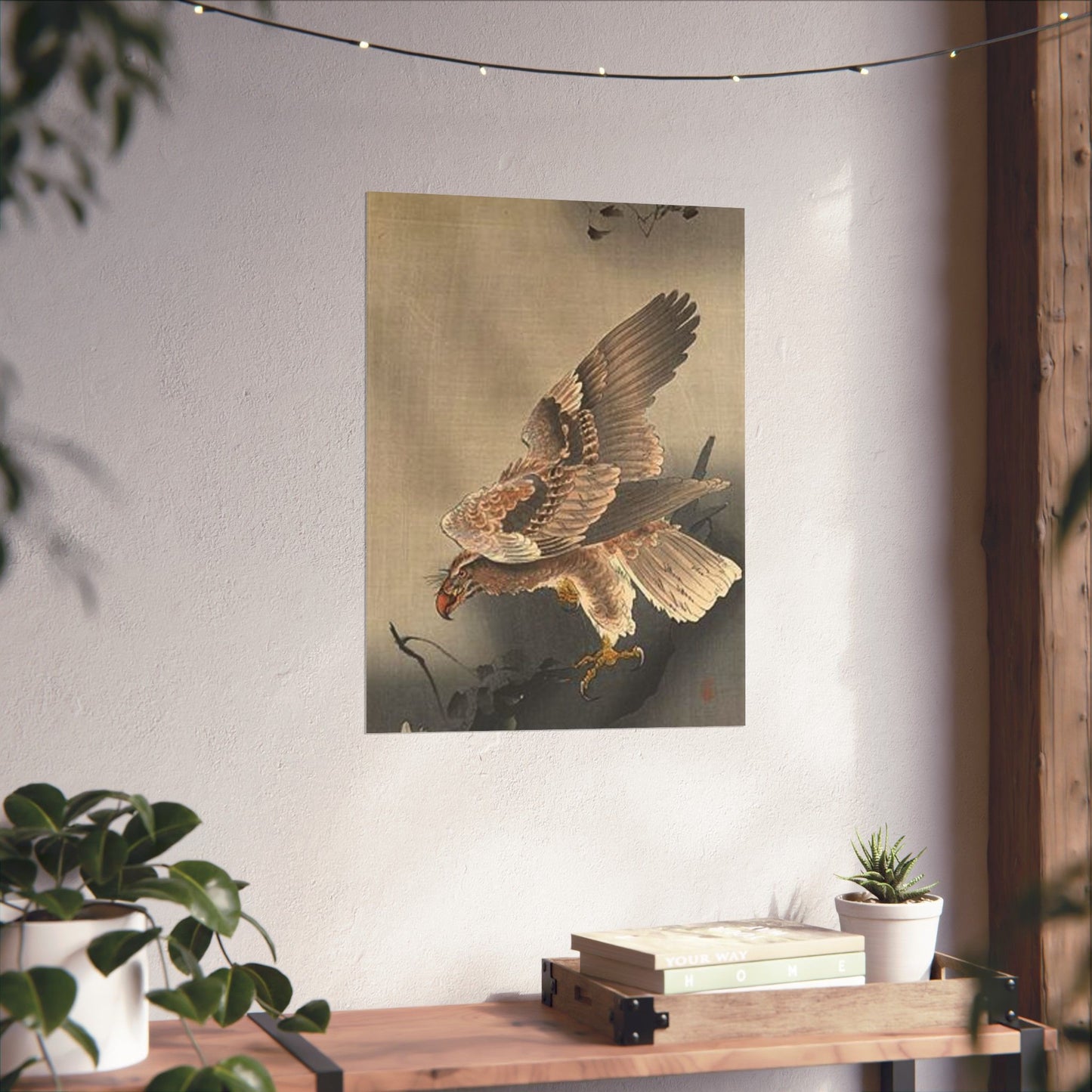 Koson - swooping-eagle, Ohara Koson High Quality Matte Wall Art Poster for Home, Office, Classroom