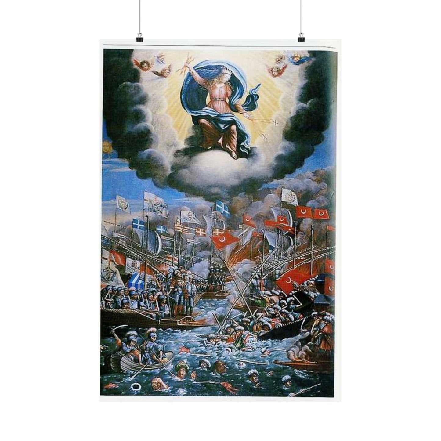 La batalla de Lepanto en Las Galeras, p. 56 High Quality Matte Wall Art Poster for Home, Office, Classroom