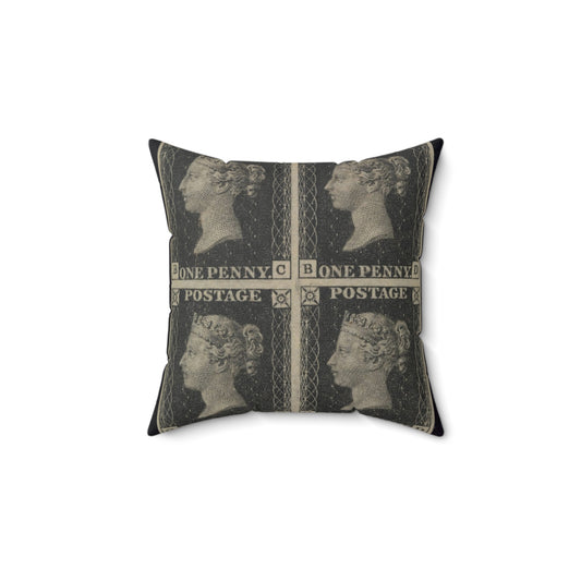 "Penny Black" postage stamps - postal stamp Decorative Accent Square Pillow