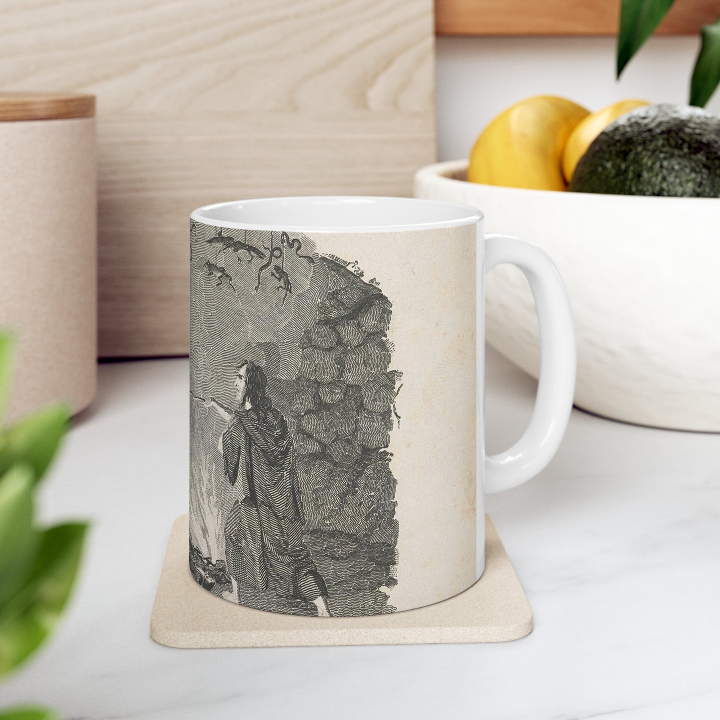 Twee soldaten in de hut van een alchemist Beautiful Novelty Ceramic Coffee Mug 11oz