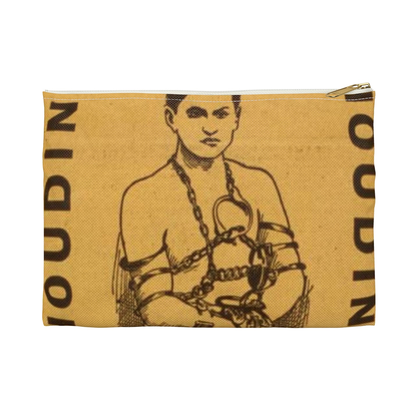 Special starring record engagement of the world's famous jail breaker, Houdini the only and original handcuff king. Large Organizer Pouch with Black Zipper