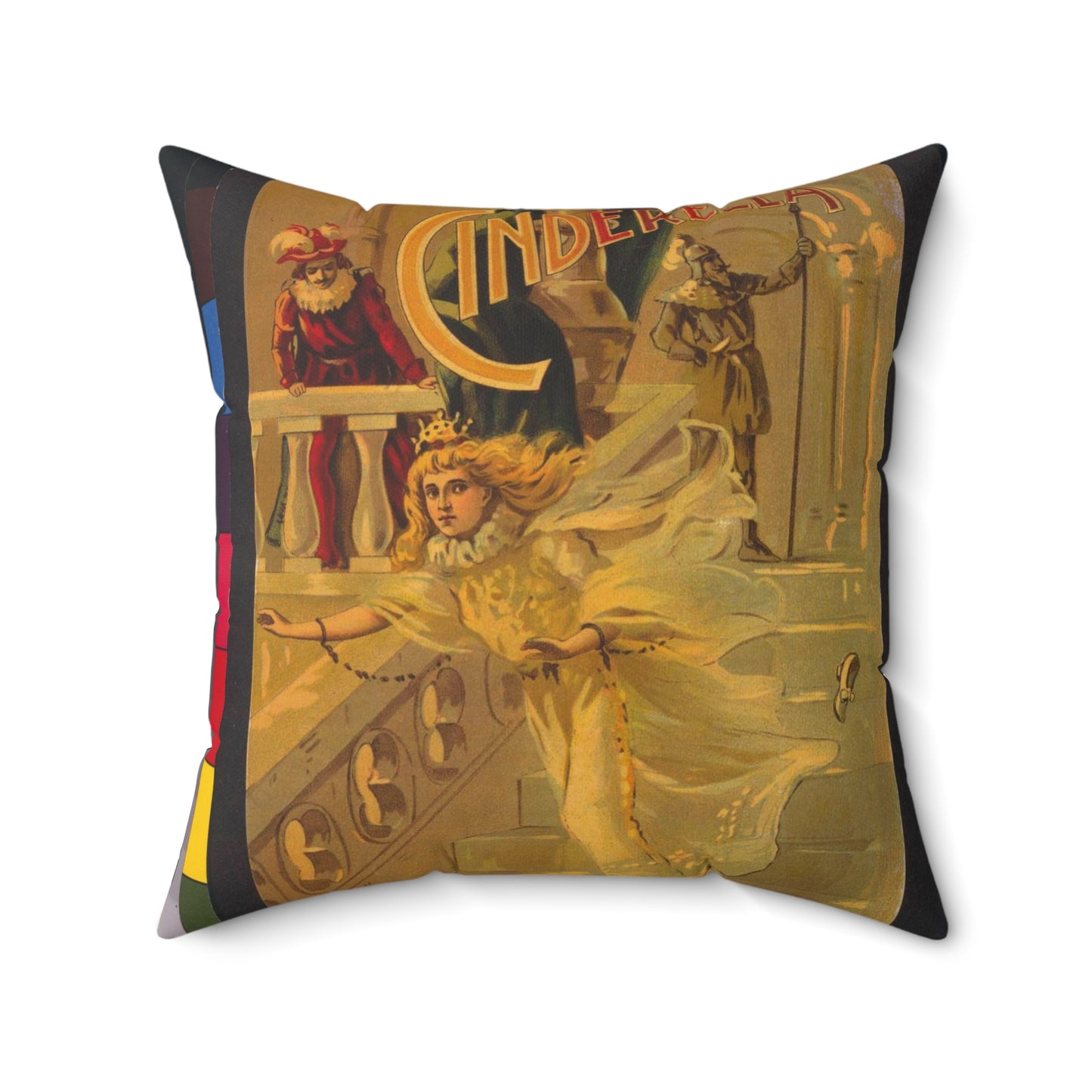 Cinderella / /W.B. Conkey Company, Chicago-New York. Decorative Accent Square Pillow