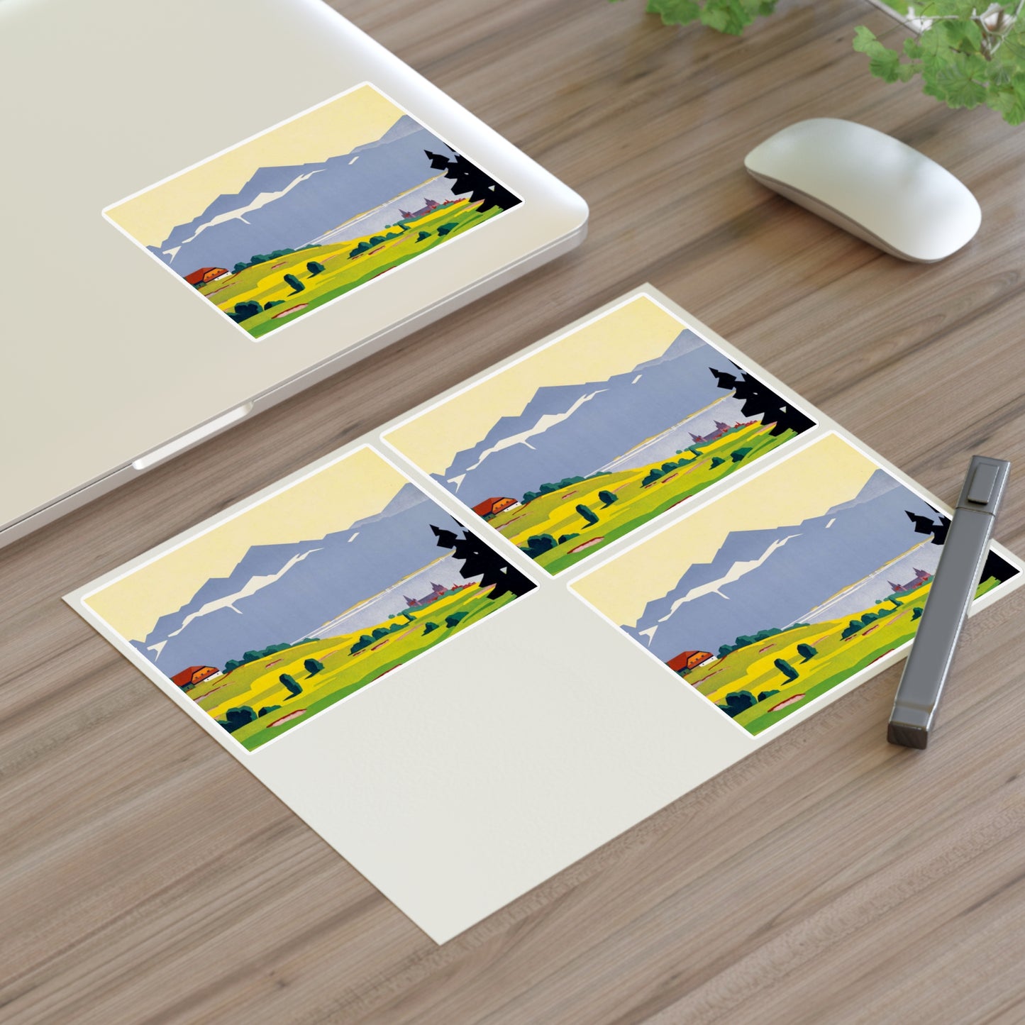 Poster - Golf. Lausanne - Public domain lithograph Laminated UV Protective Vinyl Stickers