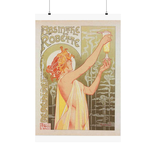 Affiche belge pour l' "Absinthe Robette". High Quality Matte Wall Art Poster for Home, Office, Classroom