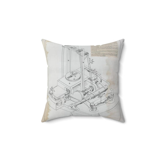 Patent drawing - for W. H. Broden's Target Public domain  image Decorative Accent Square Pillow