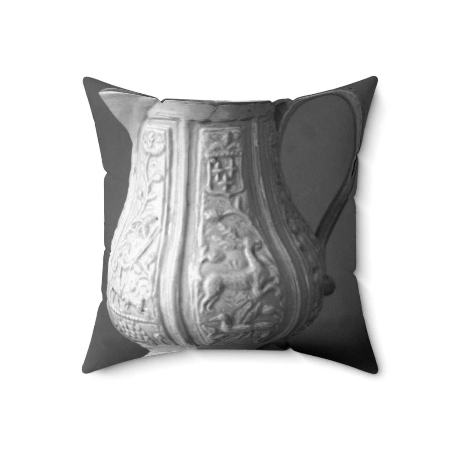 Hot milk jug - Public domain dedication museum photo Decorative Accent Square Pillow