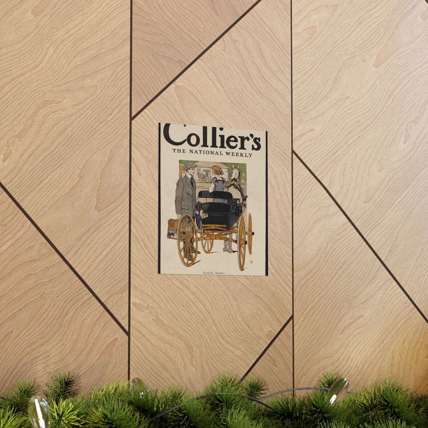 Collier's, the national weekly. Good-by, summer. High Quality Matte Wall Art Poster for Home, Office, Classroom