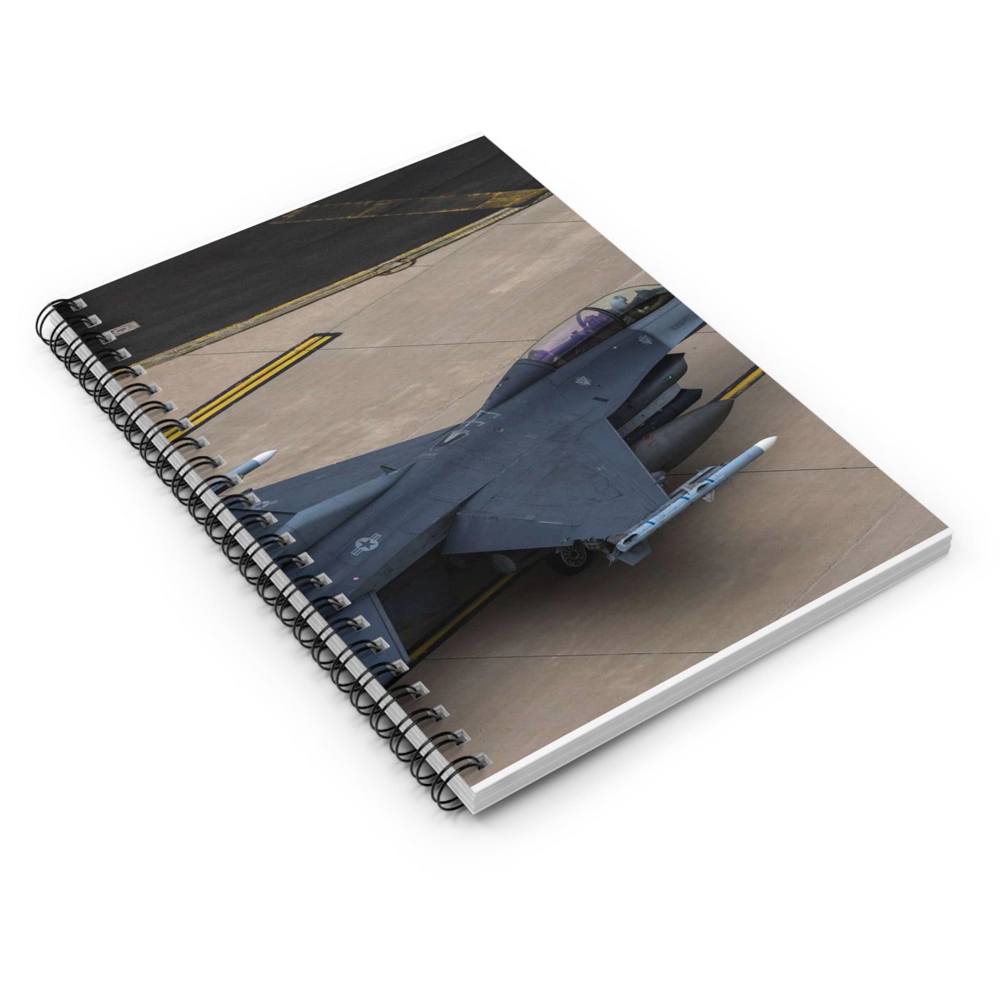 A U.S. Air Force F-16D Fighting Falcon, assigned to Spiral Bound Ruled Notebook with Printed Cover