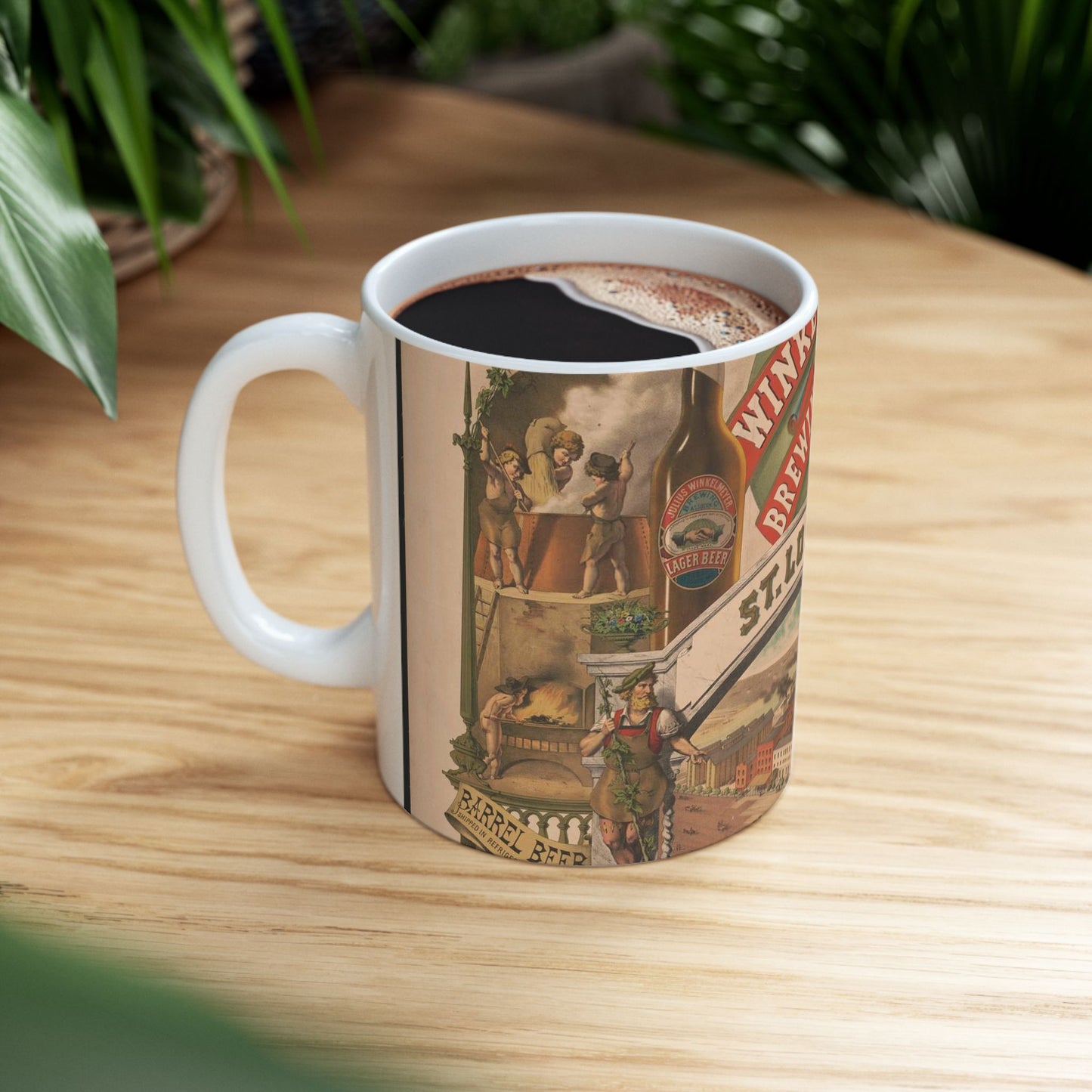 Julius Winkelmeyer Brewing Assocon, St. Louis, MO., lager beer Beautiful Novelty Ceramic Coffee Mug 11oz