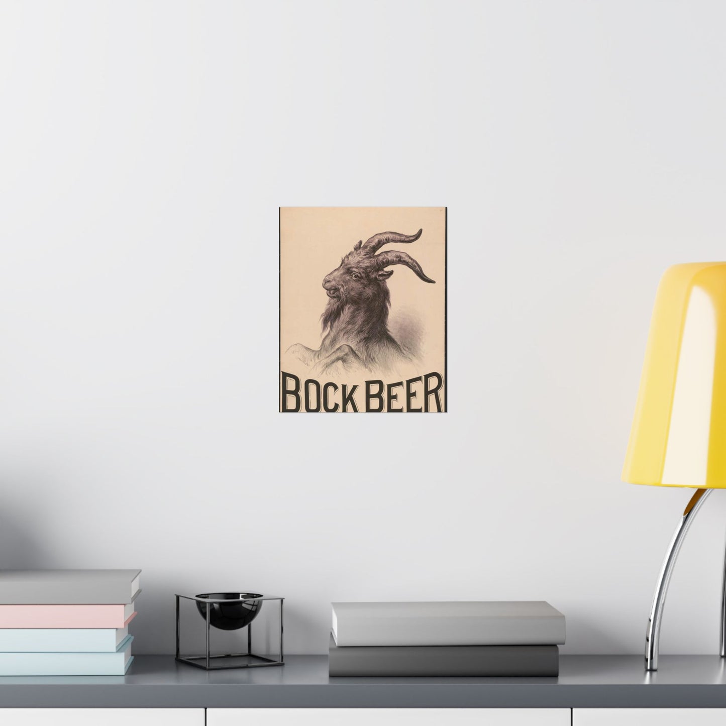 Bock Beer - Print, Library of Congress collection High Quality Matte Wall Art Poster for Home, Office, Classroom