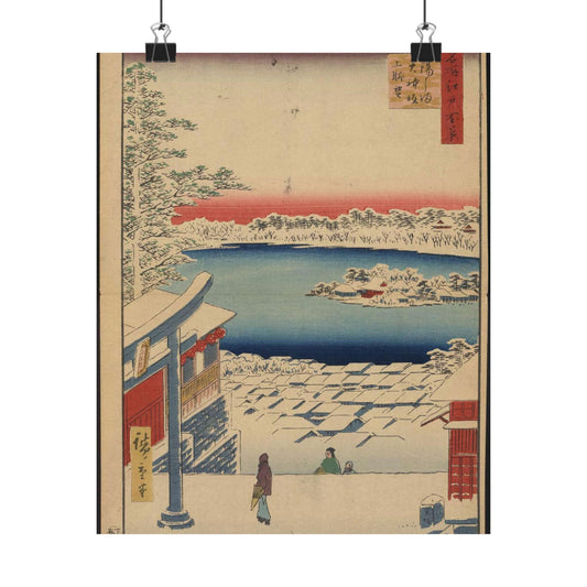 Gajō icchō, Ando Hiroshige - Public domain portrait drawing  High Quality Matte Wall Art Poster for Home, Office, Classroom