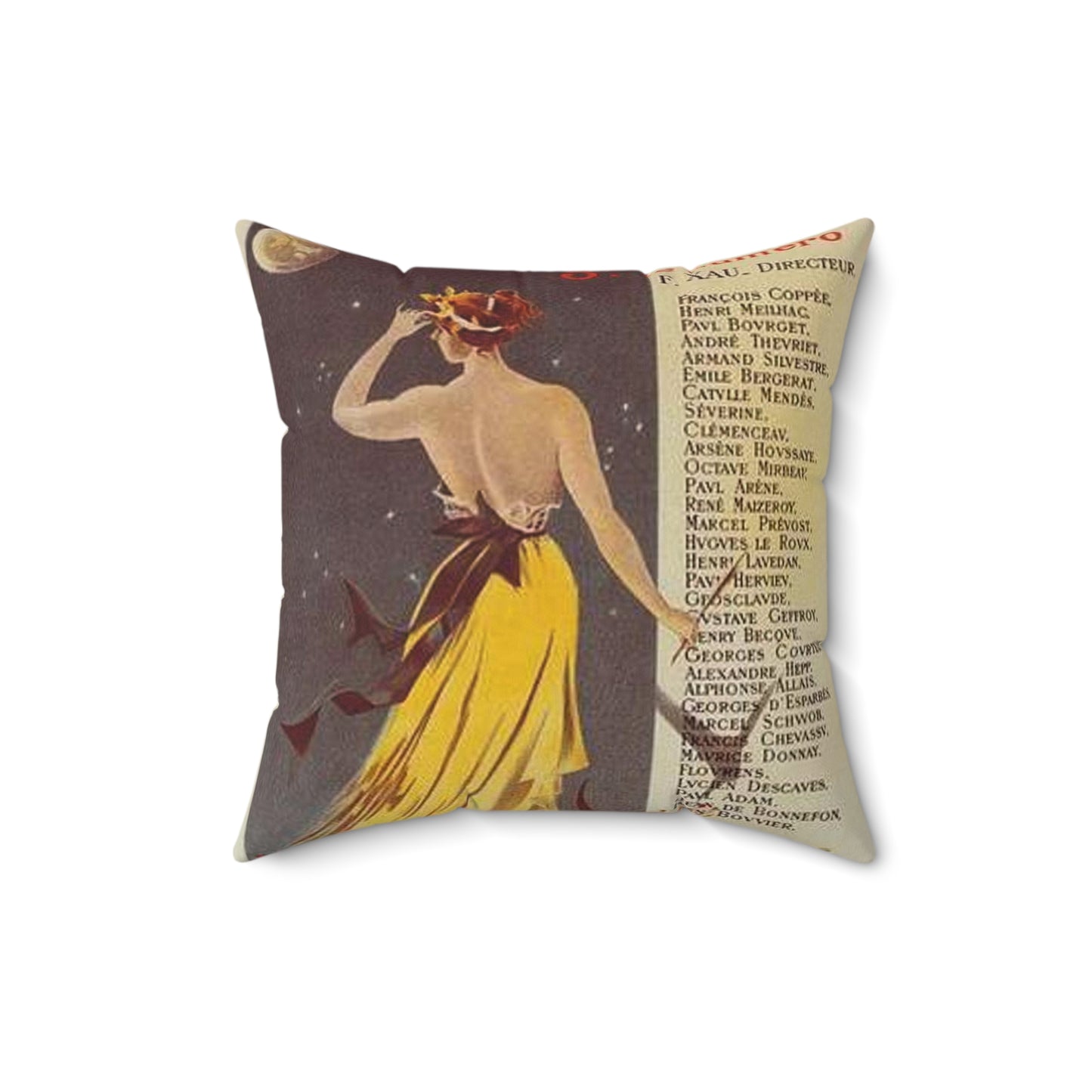 Affiche pour annoncer la publication de "Rome" dans Le Journal. Decorative Accent Square Pillow