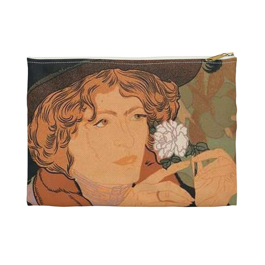 Affiche pour le Salon des Cent, "5e Exposition d'Art". Large Organizer Pouch with Black Zipper