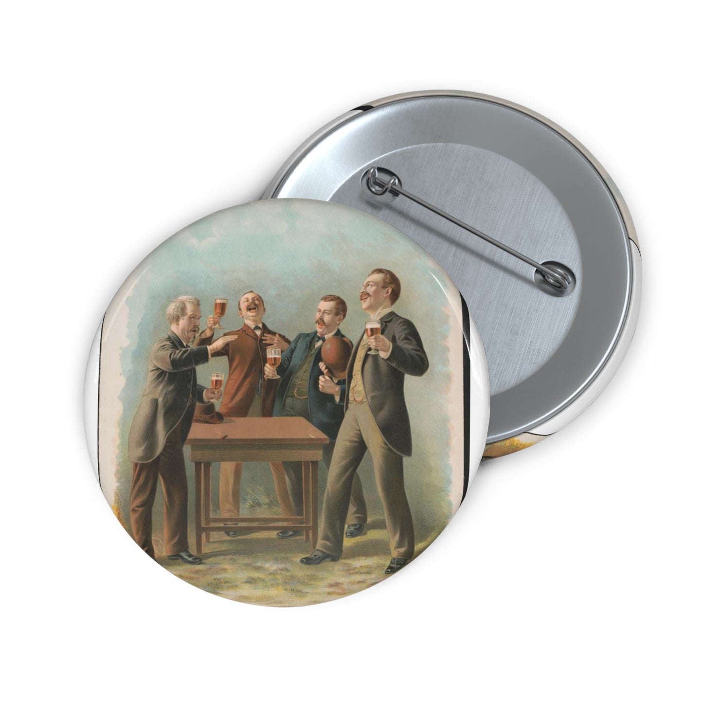 Quartet no. 166 - Print, Library of Congress collection Pin Buttons with Crisp Design