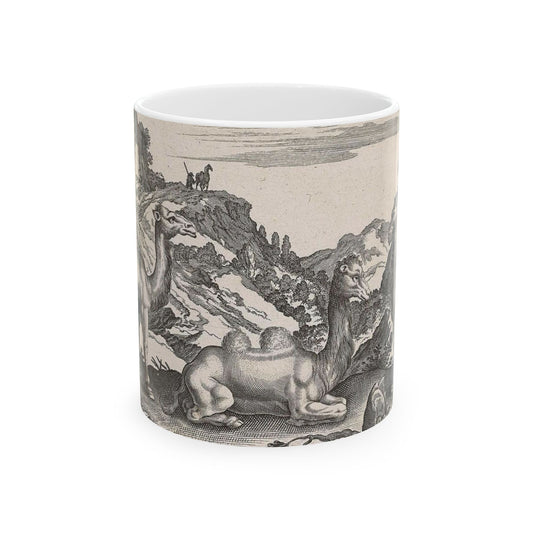 Adriaen Collaert - Dromedarissen en een kameel Beautiful Novelty Ceramic Coffee Mug 11oz