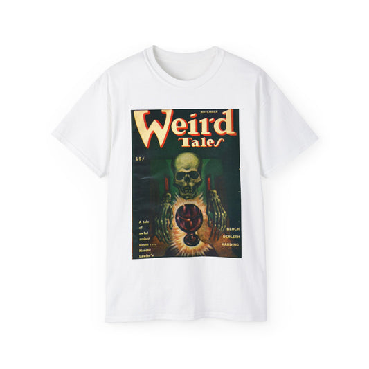 Weird Tales November 1945 White T-Shirt Gildan 2000 Cotton Unisex