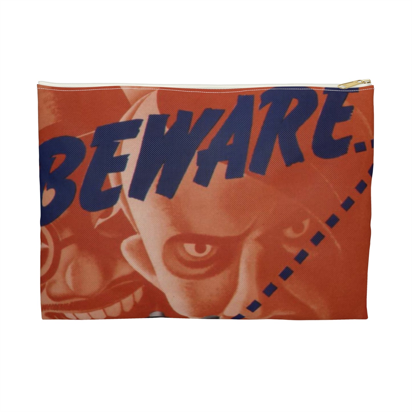 Beware of the man who spreads doubt. He may not be an agent of the enemy but he does the enemy's work^ - NARA - 535225 Large Organizer Pouch with Black Zipper