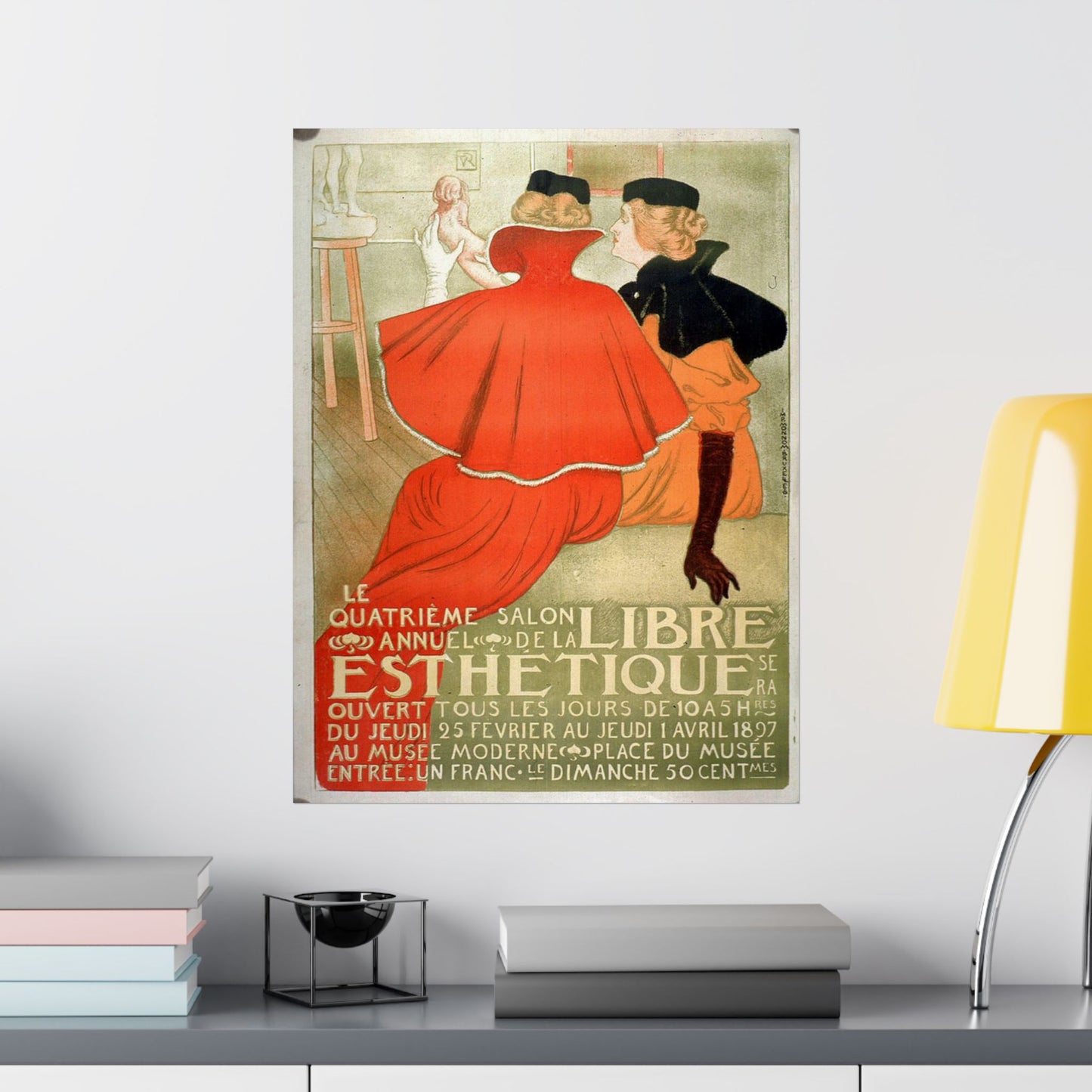 Le quatrième salon annuel de la Libre Esthétique High Quality Matte Wall Art Poster for Home, Office, Classroom