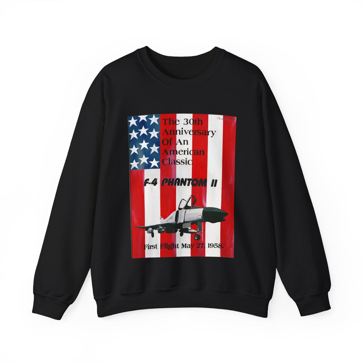 Artwork:  "American Classic".  Artist:  David Zlotky, US Air Force Art Collection Black Heavy Blend Adult Crew Neck SweatShirt