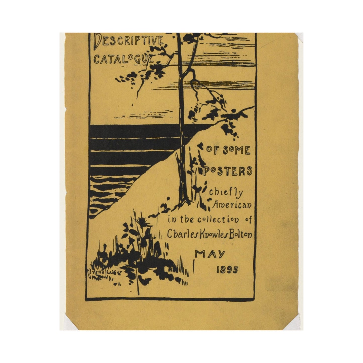 Descriptive catalogue of some posters chiefly American in the collection of Charles Knowles Bolton, May 1895 High Quality Matte Wall Art Poster for Home, Office, Classroom