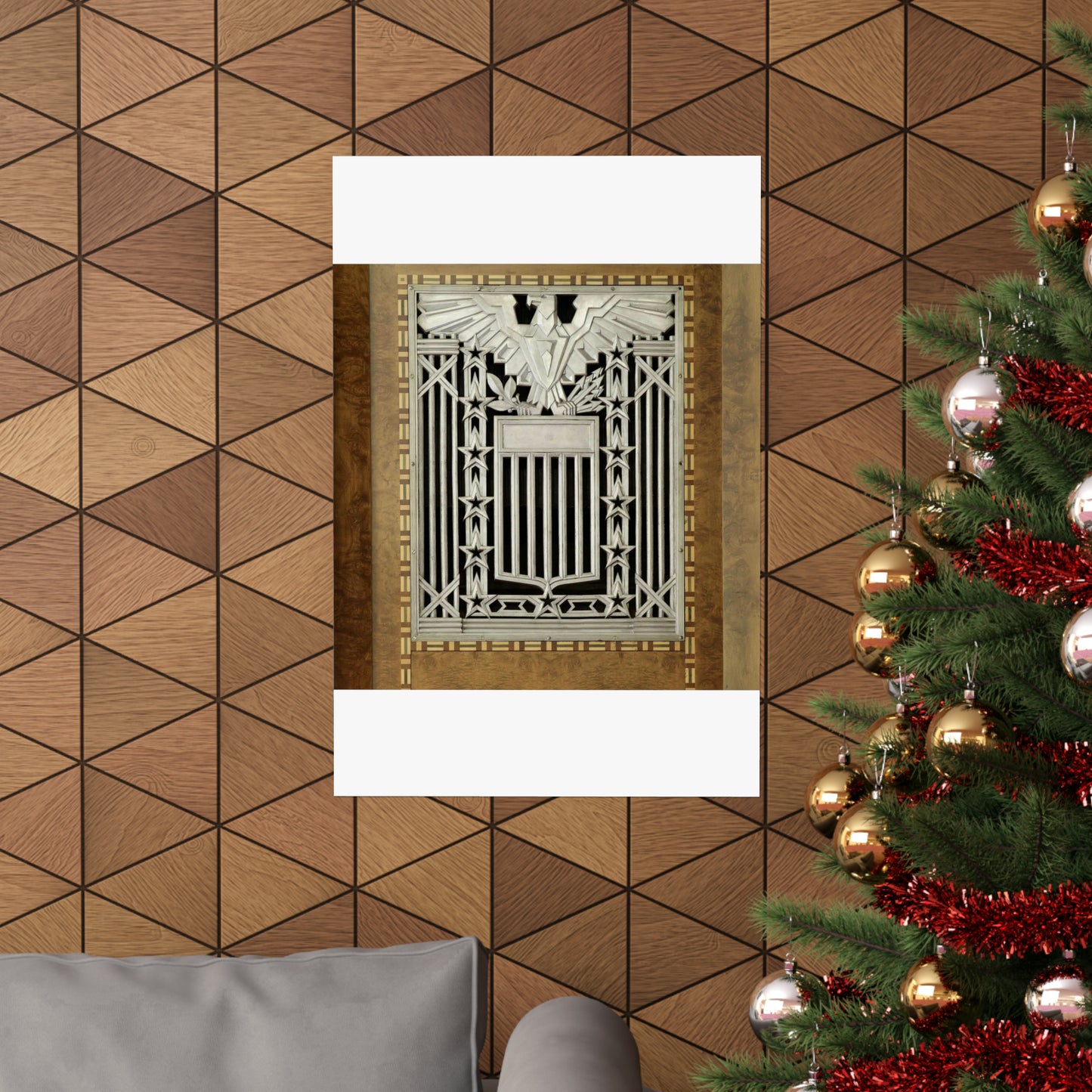 Interior grill detail, James T. Foley U.S. Post Office and Courthouse, Albany, New York High Quality Matte Wall Art Poster for Home, Office, Classroom