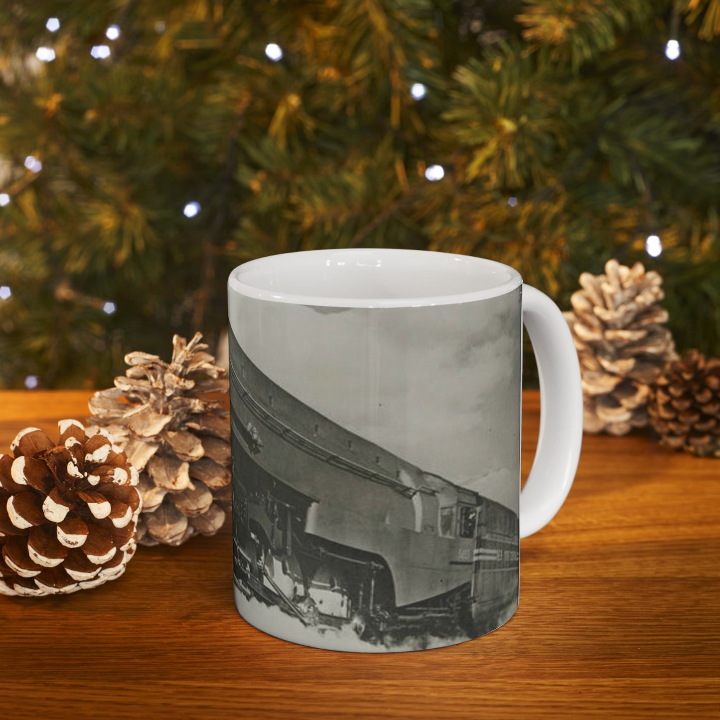 [New York Central Twentieth Century Limited steam locomotive 5453] Beautiful Novelty Ceramic Coffee Mug 11oz