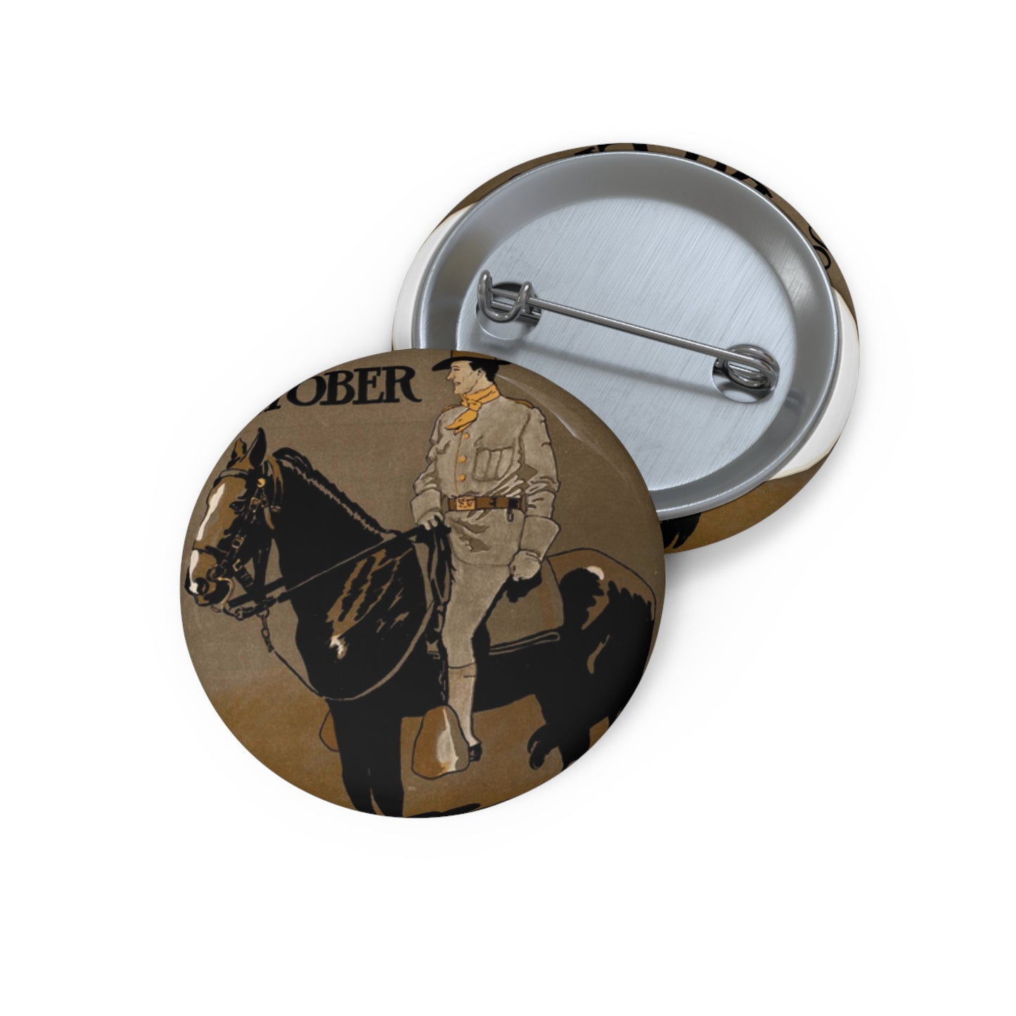 Edward Penfield - Edward Penfield, Harper's October Pin Buttons with Crisp Design