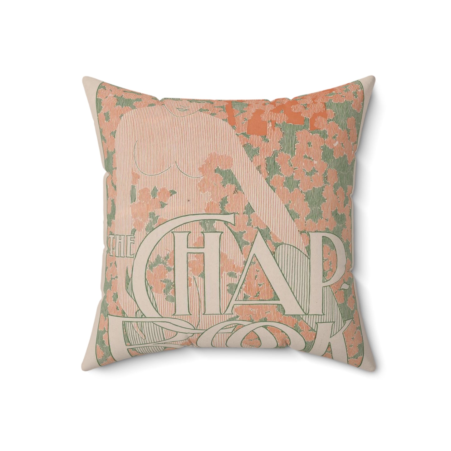 The Chap-book No. 4: May. - Public domain book illustration Decorative Accent Square Pillow