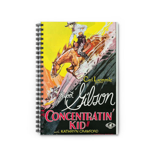 The Concentratin' Kid poster, Art Deco Poster Spiral Bound Ruled Notebook with Printed Cover