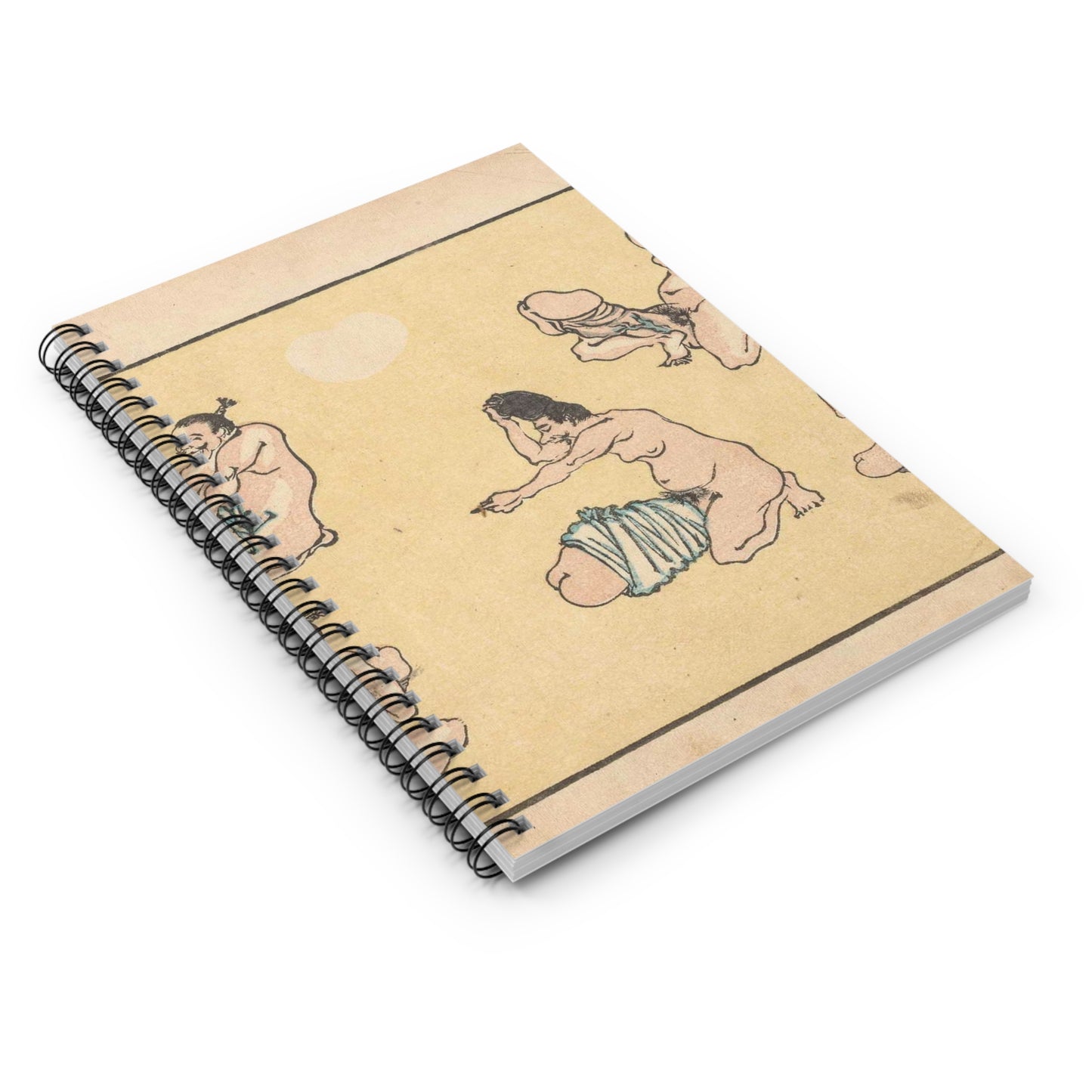 Verbonden penis, Kawanabe Kyosai Spiral Bound Ruled Notebook with Printed Cover