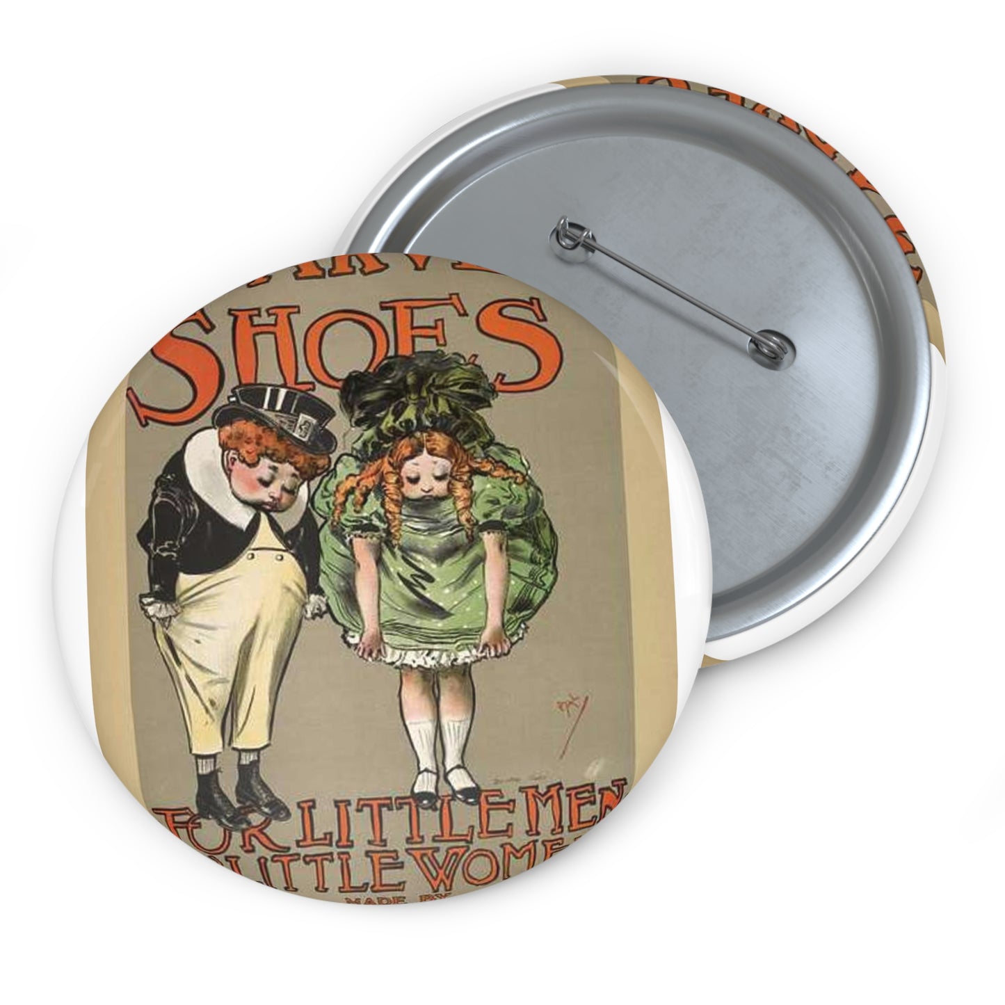 Marvel shoes for little men & little women. Pin Buttons with Crisp Design