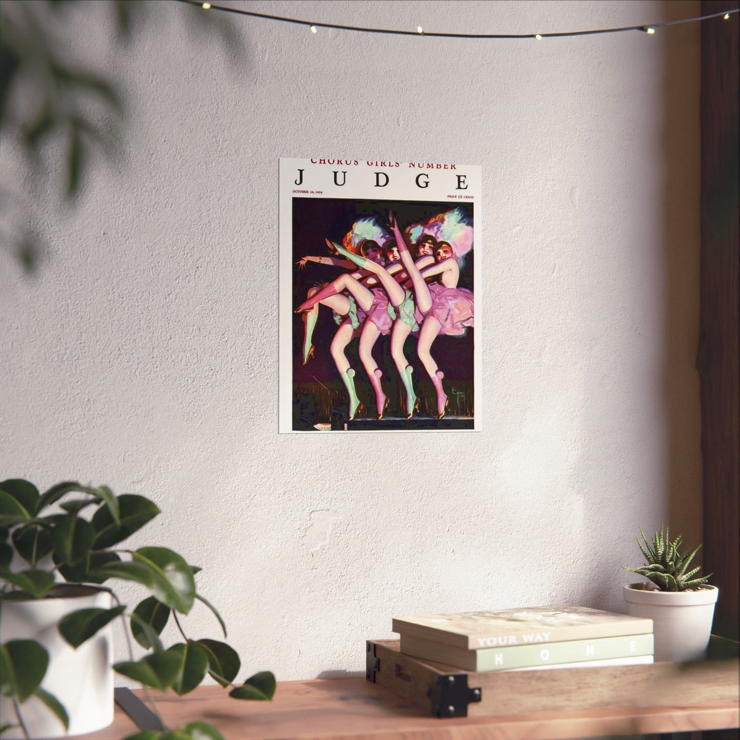JudgeMagazine18Oct1924 - Art Deco public domain image High Quality Matte Wall Art Poster for Home, Office, Classroom