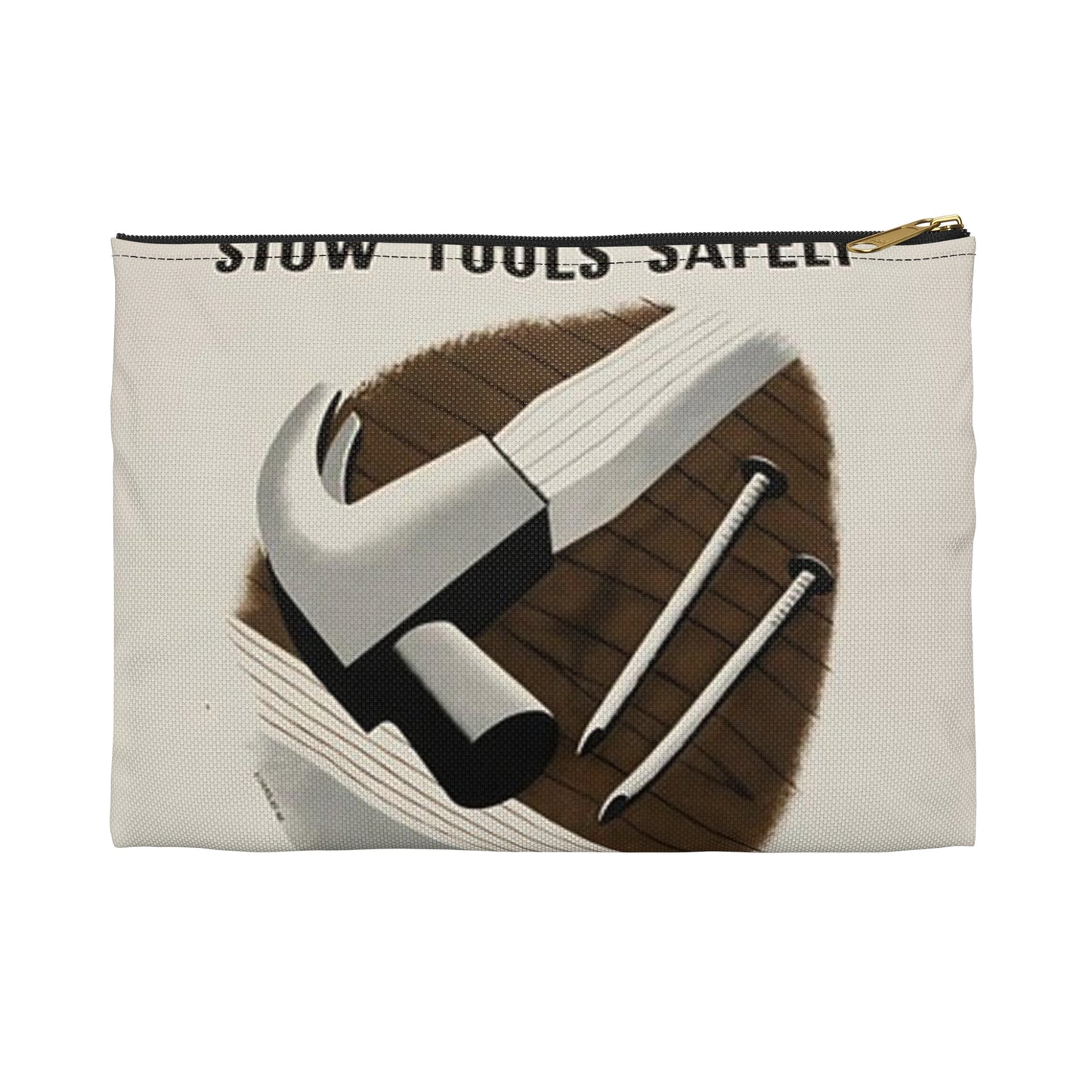 Stow Tools Safely Tom Eckersley Large Organizer Pouch with Black Zipper