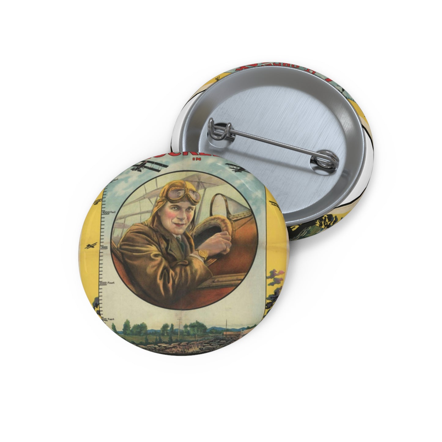 William Fox presents Lt. Ormer Locklear in The skywalker Pin Buttons with Crisp Design